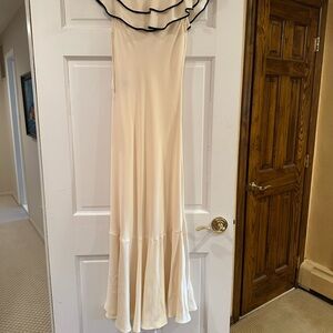 Ralph Lauren Elegant Cream Ruffle Dress